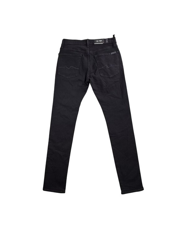 7 For All Mankind Other - 7 For All Mankind Paxtyn Jeans Mens 32x33 Black Skinny Stretch Dark Wash Denim